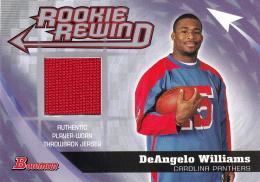 2006 Bowman Tennessee Titans DeAngelo Williams Rookie Rewind Jerseys