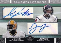 2007 Topps Co-Signers Tennessee Titans Jacoby Jones/James Jones Co-Signer Autographs