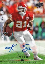 2008 Upper Deck Tampa Bay Buccaneers Kolby Smith Signature Shots