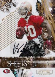 2009 Donruss Rookies and Stars Miami Dolphin Kory Sheets Longevity Autographs 013/250