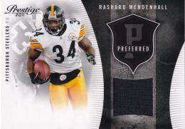 2011 Prestige New England Patriots Rashard Mendenhall Preferred Materials 064/250