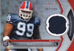 2011 Bowman Sterling New York Jets Marcell Dareus Jerseys Refractorsパラレル版 087/299