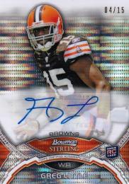 2011 Bowman Sterling Chicago Bears Greg Little Pulsar Refractorsパラレル版 04/15