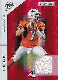 2011 Rookies and Stars Indianapolis Colts Chad Henne Longevity Materials Ruby  048/299