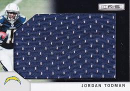 2011 Rookies and Stars Tennessee Titans Jordan Todman Longevity Rookie Jersey Jumbo Swatch 46/50