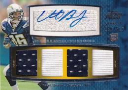 2011 Topps Prime  Vincent Brown Autographed Relics Level 6 260/515