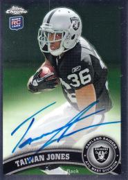 2011 Topps Chrome Green Bay Packers Taiwan Jones Rookie Autographs