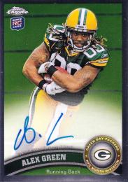 2011 Topps Chrome New York Jets Alex Green Rookie Autographs