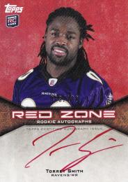 2011 Topps Red Zone  Torrey Smith Rookie Autographs 083/100