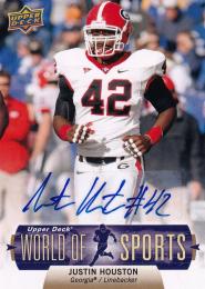 2011 Upper Deck World of Sports Cincinnati Bengals Justin Houston Autographs