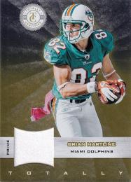 2011 Totally Certified New Orleans Saints Brian Hartline Gold Materials Prime 35/49