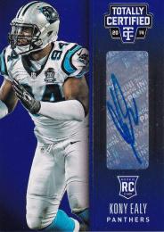 2014 Totally Certified Tampa Bay Buccaneers Kony Ealy Rookie Signatures Platinum Blue 17/25