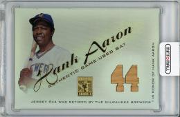 【表面右側日焼け跡あり】2001 TOPPS Tribute Hank Aaron Game Used Bat