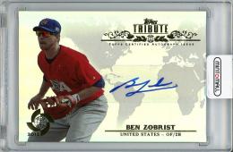 【裏面若干スレあり】2013 TOPPS Tribute Ben Zobrist Autograph