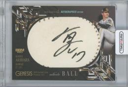2025 BBM GENESIS / 有原航平(福岡ソフトバンクホークス) 直筆サインボールカード 【07/10】