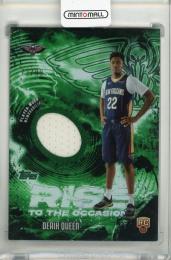 2025-26 Topps Derik Queen Rise to the Occasion Relics Green Rainbow #RTODQ【73/99】
