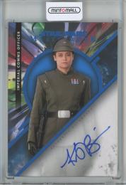 2022 Topps Star Wars Masterwork  Katy O’Brian as Imperial Comms Officer Autographs Blue Foil Parallels 16/99