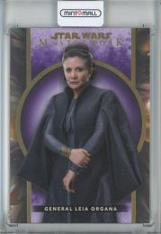 2022 Topps Star Wars Masterwork  General Leia Organa Base #28 Purple Parallels 24/50