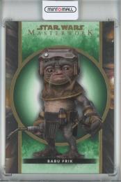 2022 Topps Star Wars Masterwork  Babu Frik Base #34 Green Parallels 38/99