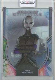 2022 Topps Star Wars Masterwork  Asajj Ventress Bounty Hunting: A Complicated Profession Rainbow Foil Parallels 244/299