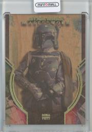 2022 Topps Star Wars Masterwork  Boba Fett Bounty Hunting: A Complicated Profession Wood Parallels 09/10
