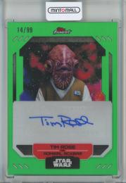 2023 Topps Finest Star Wars  Tim Rose as Admiral Ackbar Finest Autographs 14/99