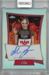 2025 Topps Chrome WWE Alba Fyre Red Brand Chrome Autographs Refractors #RBA-ALB 【144/175】 Raw