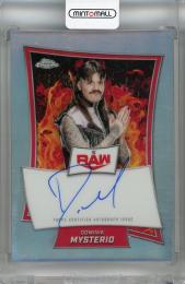 2025 Topps Chrome WWE Dominik Mysterio Red Brand Chrome Autographs Refractors #RBA-DOM ※初期傷あり【062/175】 Raw