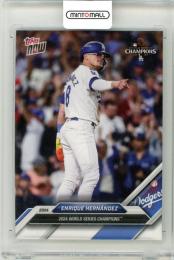 2024 Topps Now World Series Champions Enrique Hernandez #WS-10 White Parallel Card Dodgers