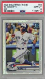 2020 Topps Bowman Chrome Bo Bichette Refractor Rookie Image Variations #50 RC SSP【PSA10】 Toronto Blue Jays