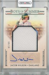 2024 Panini Boys of Summer Jacob Wilson Jumbo Prospect Material Signatures #13 Auto ※初期傷あり【87/99】 Oakland Athletics