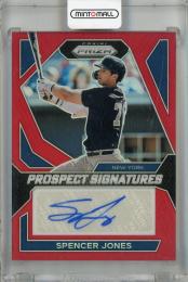 2024 Panini Prizm Spencer Jones Prospect Signatures Red Prizms #12 ※傷あり【75/99】 New York Yankees