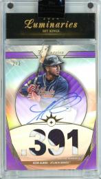 2024 Topps Luminaries Ozzie Albies Hit Kings Autograph Relics Purple #HKAR-OA 【2/3】 Atlanta Braves