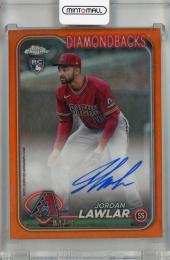 2024 Topps Chrome Jordan Lawlar Rookie Autographs Orange Refractors #RA-JLA RC ※初期傷あり【04/25】 Arizona Diamondbacks