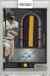 2021 TOPPS Museum Collection Christian Yelich Momentous Material Jumbo Patch Autographs #MMJPACY【09/15】 Milwaukee Brewers