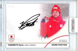 2024 TEAM JAPAN オフィシャルトレーディングカード WINTER OLYMPIANS 山本涼太 AUTHENTIC AUTOGRAPH ホログラムA箔 51枚限定【34/51】スキー・ノルディック複合