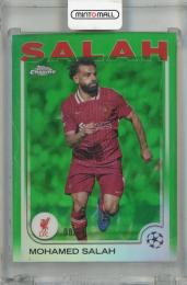 2024-25 Topps Chrome UEFA Club Competitions Mohamed Salah Green Refractor #87 ※初期傷あり【98/99】 Liverpool FC