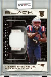 2022 Panini Black  Pierre Strong Jr. Rookie Influx Memorabilia Copper Parallel 45/50