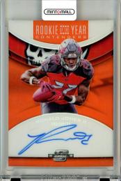 2018 Panini Contenders Optic  Ronald Jones Ⅱ Rookie Of The Year Contenders Autograph Orange Prizm 29/49