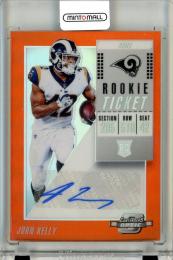 2018 Panini Contenders Optic  John Kelly Rookie Ticket Autograph Orange Prizm 09/49