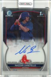 2023 Bowman Chrome Draft Boston Red Sox Nazzan Zanetello Autographs