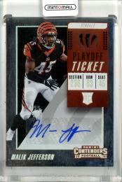 2018 Panini Contenders  Malik Jefferson Rookie Playoff Ticket Autograph 81/99
