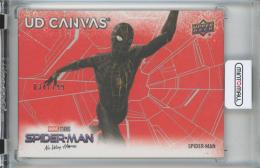 2023 Upper Deck Spider-Man: No Way Home  Spider-Man UD Canvas Red Parallels 034/199