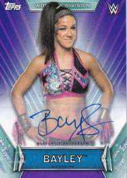 2019 Topps WWE Women's Division  Bayley Autographs Purpleパラレル版 36/99