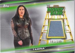 2019 Topps WWE Money in the Bank  Tamina Mat Relics 081/199