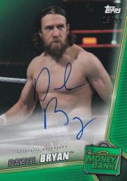 2019 Topps WWE Money in the Bank  Daniel Bryan Autographs Greenパラレル版 13/99