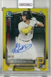 2025 Bowman Chrome Draft Gustavo Melendez Yellow Autographs #CPAGM【65/75】
