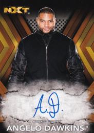 2017 Topps WWE NXT  Angelo Dawkins Autographs Bronzeパラレル版 16/99
