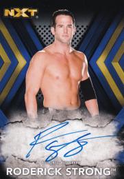 2017 Topps WWE NXT  Roderick Strong Autographs Blueパラレル版 22/50