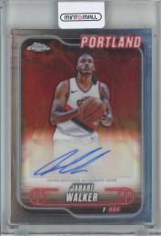 2024-25 Topps Chrome  Jabari Walker Autographs #TCAJWA Portland Trail Blazers